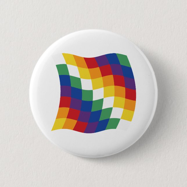 Aymara Flag Button (Front)