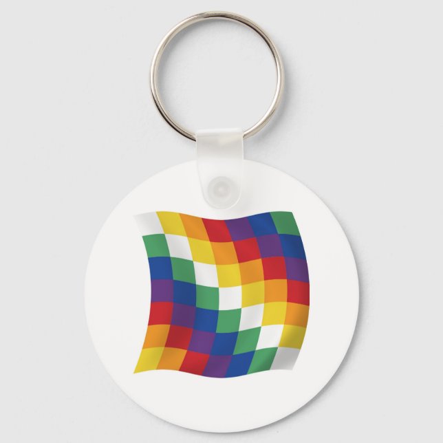 Aymara Flag Keychain (Front)