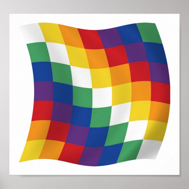 Aymara Flag Poster Print (Front)