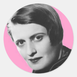 ayn-rand classic round sticker