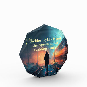 Ayn Rand Quote On Life (John Galt Image) Photo Block