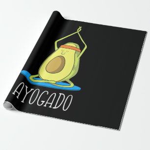 Ayogado Avocado Yoga Lover Wrapping Paper