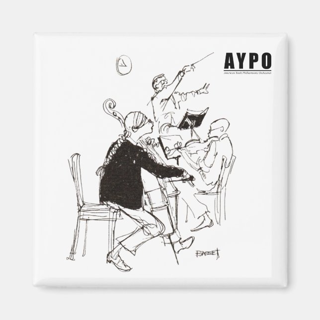 AYPO 25-26 Season Limited Cartoon Magnet (Front)
