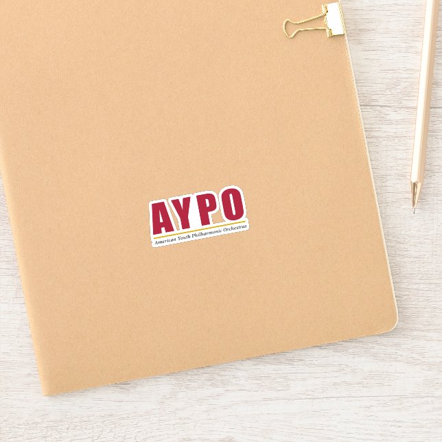 AYPO Red Logo Sticker (Notebook)