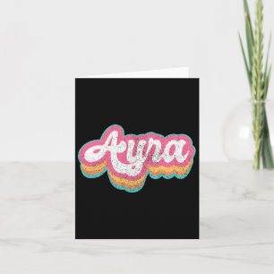 Ayra First Name Girl Vintage 70s 80s Personalised Card