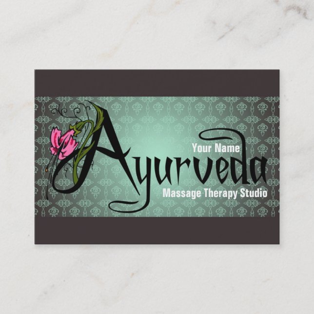 Ayurveda - Business- / Schedule Card (Front)