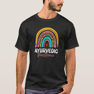 Ayurvedic Practitioner Leopard Rainbow Healthcare T-Shirt