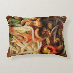 Ayutthaya Spicy Papaya Salad [Som Tam] with Cashew Decorative Cushion