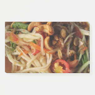 Ayutthaya Spicy Papaya Salad [Som Tam] with Cashew Post-it Notes