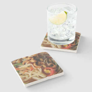 Ayutthaya Spicy Papaya Salad [Som Tam] with Cashew Stone Coaster