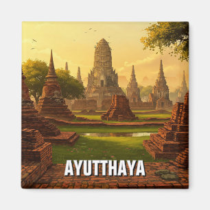 Ayutthaya Thailand Travel Magnet