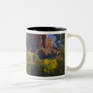AZ, Arizona, Sedona, Crescent Moon Recreation 2 Two-Tone Coffee Mug