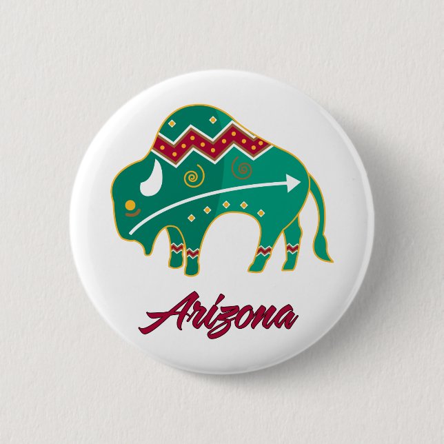 AZ Buffalo Clan 2 6 Cm Round Badge (Front)