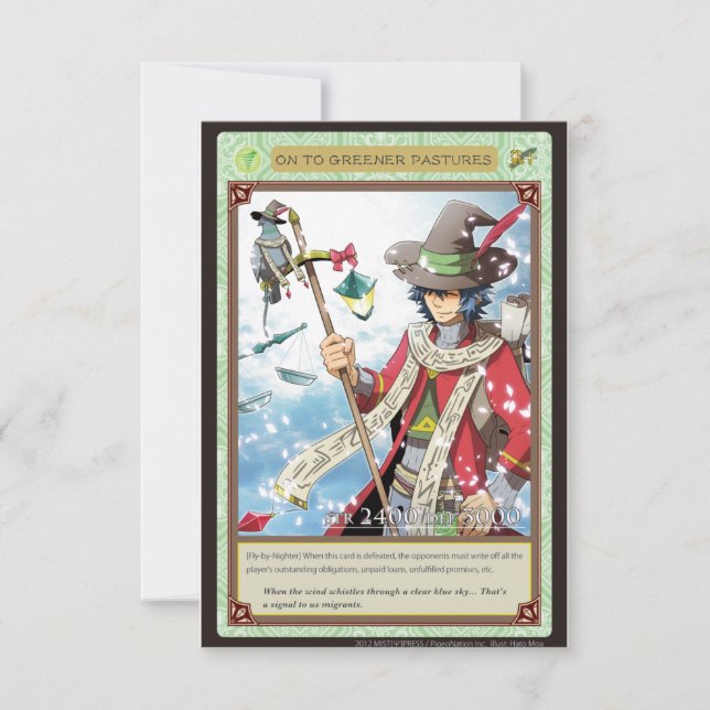 AZ card - On to Greener Pastures (Front)