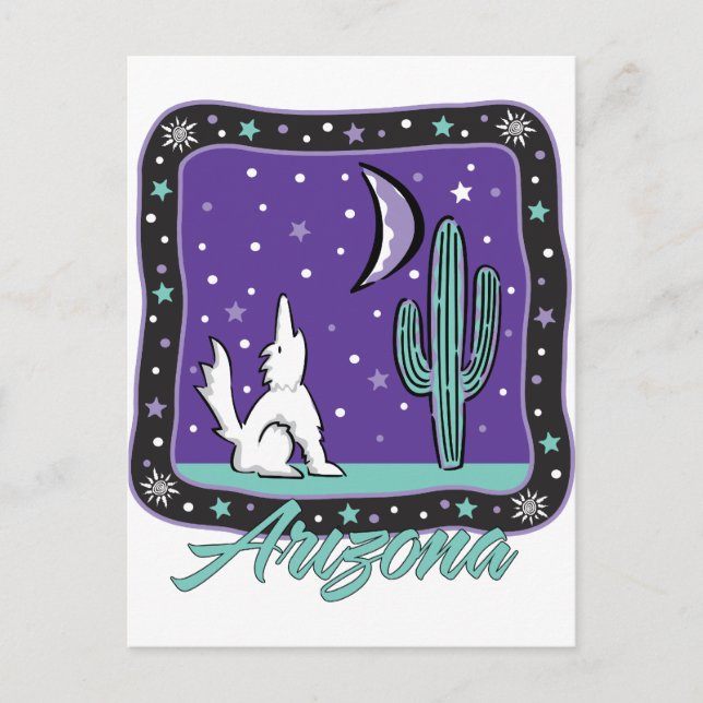 AZ-Coyote Postcard (Front)