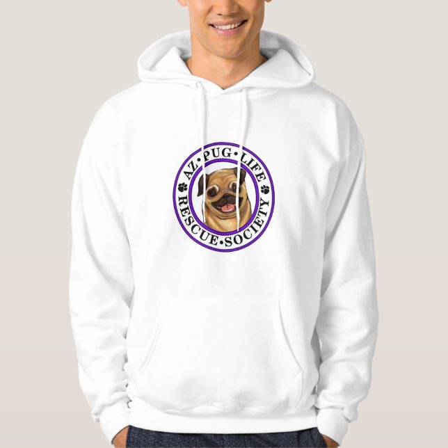 AZ Pug Life hooded sweatshirt (Front)