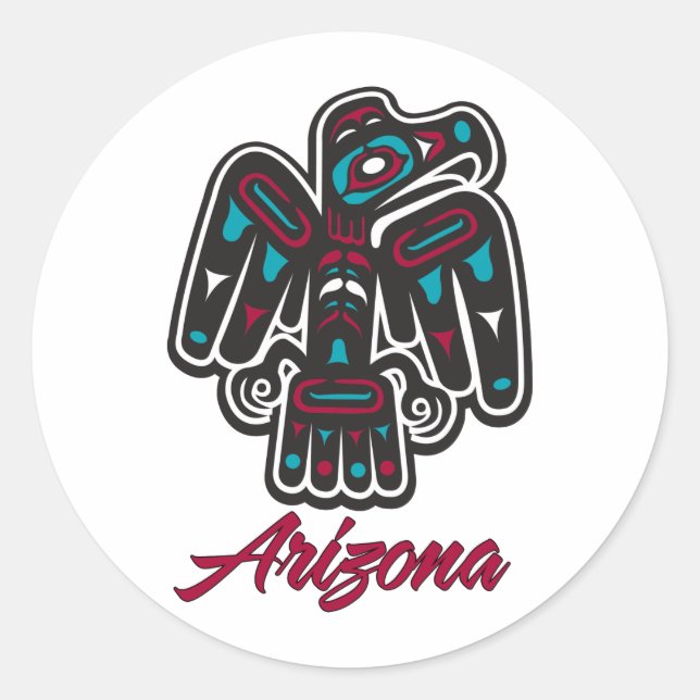 AZ Thunderbird Clan Classic Round Sticker (Front)