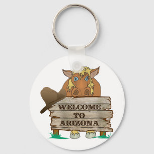 AZ- Welcome to Arizona Horse Key Ring