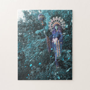 aza goddess of feminine energy of the cosmos jigsaw puzzle