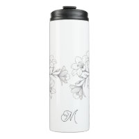 Azalea Floral Delicate Pencil Sketch