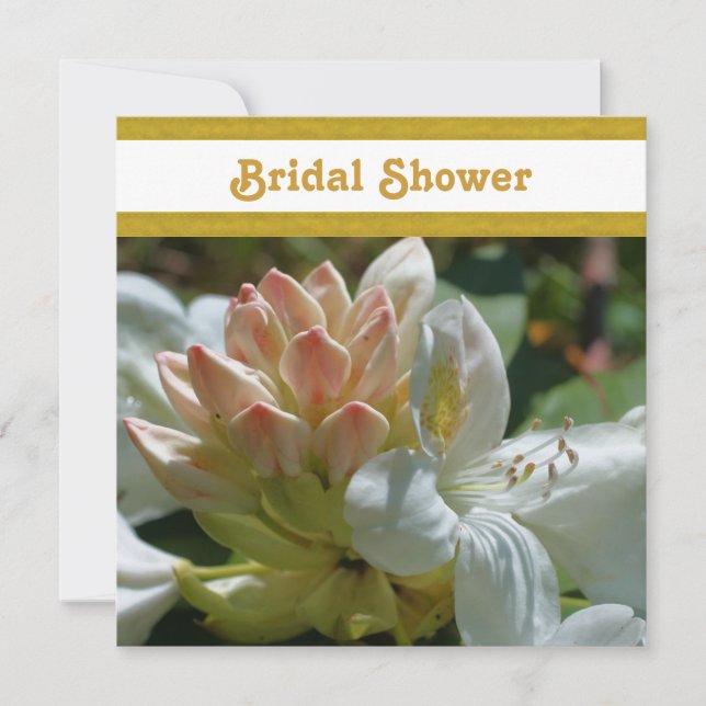 Azalea Flower Wedding Bridal Shower  Invitation (Front)