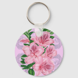 Azalea Pink Romance Key Ring