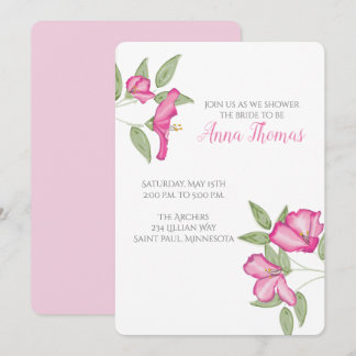 Azalea Wedding Shower Invitation