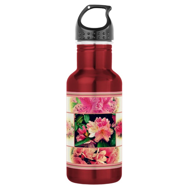 Azaleas 1950's Style 532 Ml Water Bottle (Front)