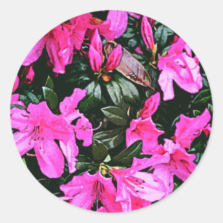 Azaleas 6082 classic round sticker
