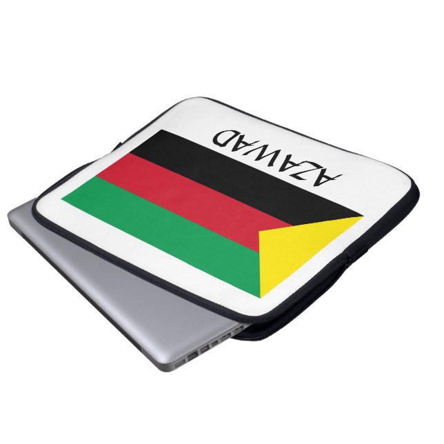 Azawad Flag Laptop Sleeve (Front Bottom)