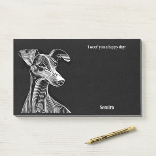 Azawakh Abstract Art Dog Name  Post-it Notes