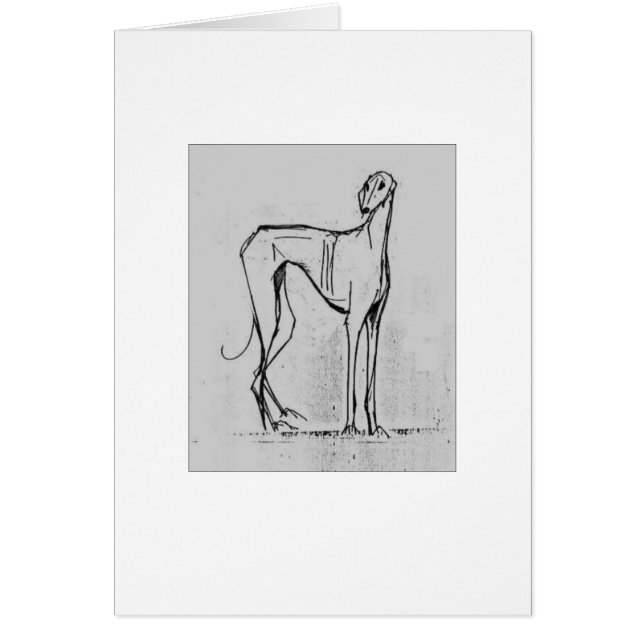 Azawakh Card by David Moore (Front)