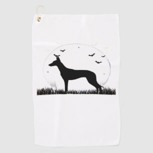 Azawakh Dog – Halloween Moon Silhouette Classic T- Golf Towel