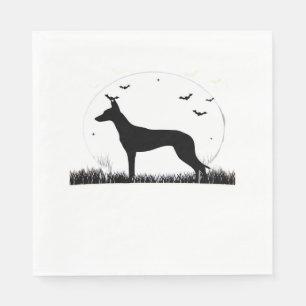 Azawakh Dog – Halloween Moon Silhouette Classic T- Napkin