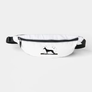 Azawakh Dog  Halloween Moon Silhouette Classic T-S Bum Bags