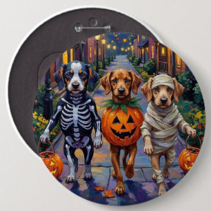 Azawakh Dogs Trick-or-Treating Halloween Costumes 6 Cm Round Badge
