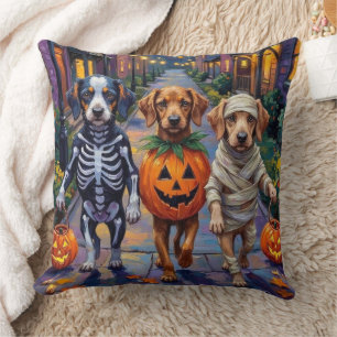 Azawakh Dogs Trick-or-Treating Halloween Costumes Cushion