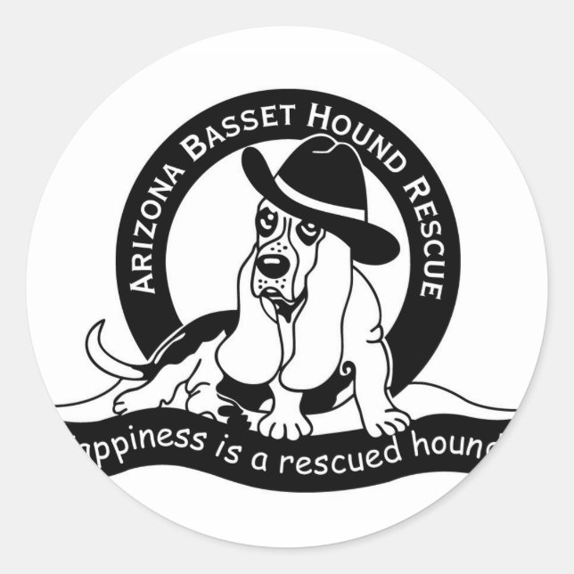 AZBHR LOGO CLASSIC ROUND STICKER (Front)