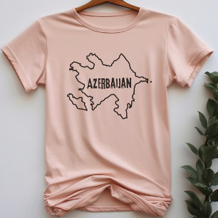 Azerbaijan Country Map Shirt Azerbaijani T-Shirt