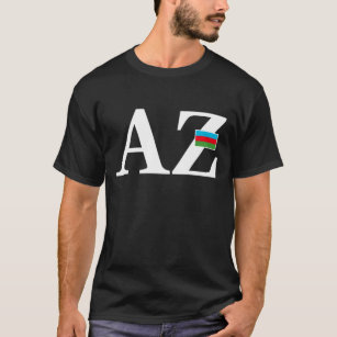 Azerbaijan Flag and Country Initials T-Shirt