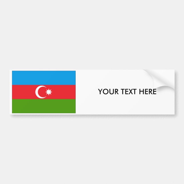Azerbaijan FLAG Bumper Sticker (Front)