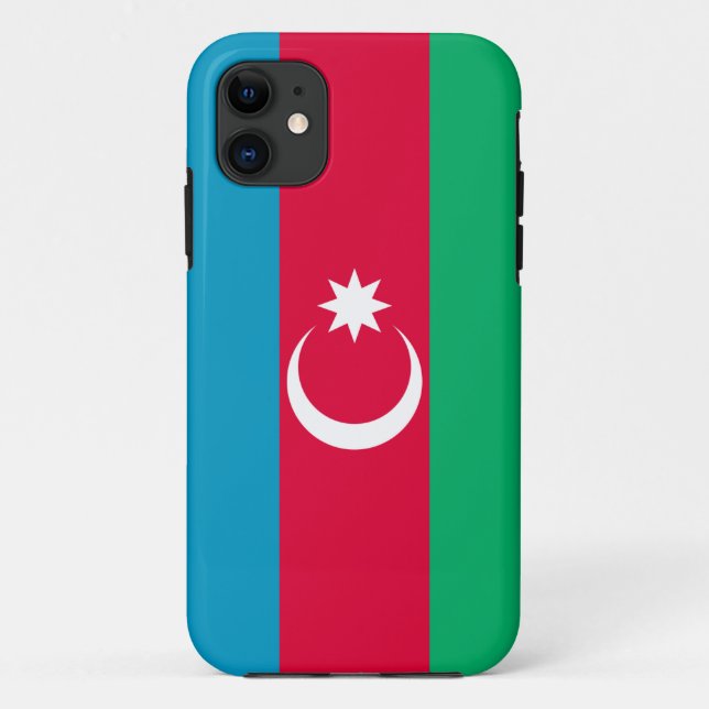 Azerbaijan Flag Case-Mate iPhone Case (Back)