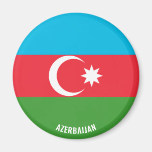 Azerbaijan Flag Charming Patriotic Magnet