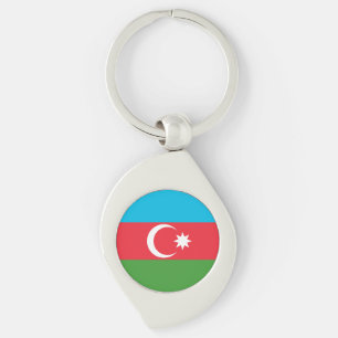 Azerbaijan Flag Key Ring