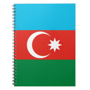 Azerbaijan flag notebook