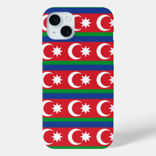 Azerbaijan flag pattern iPhone 15 mini case