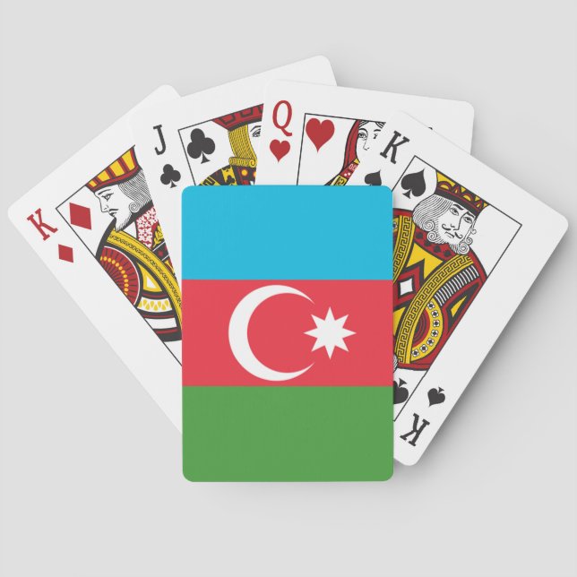 Azerbaijan Flag Playing Cards (Back)