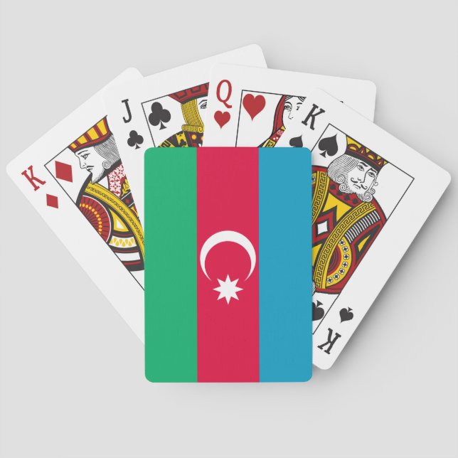 Azerbaijan Flag Playing Cards (Back)