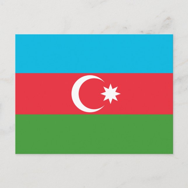 Azerbaijan Flag Postcard (Front)