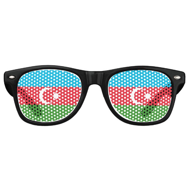 Azerbaijan Flag Retro Sunglasses (Front)